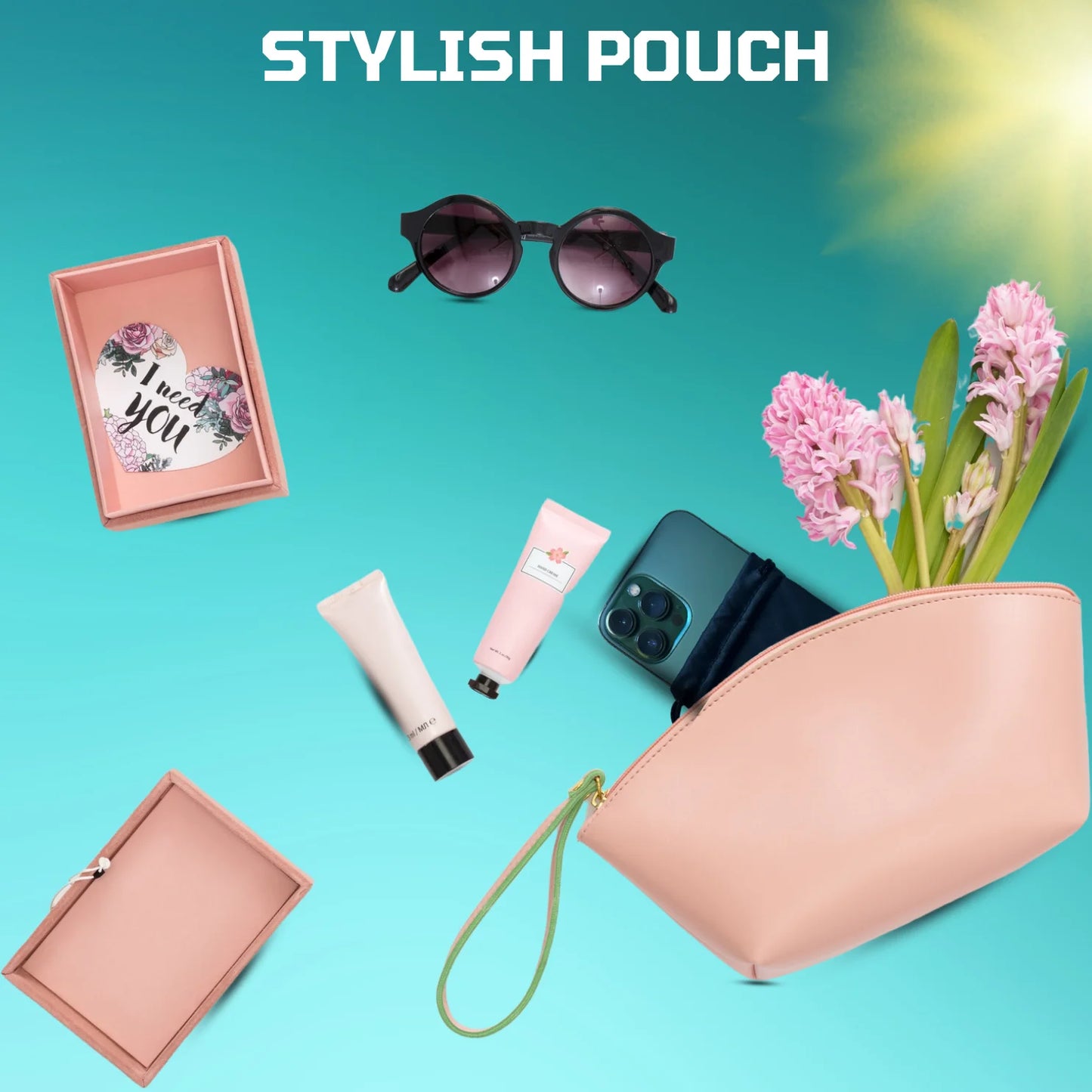 Soft Pouch Bag For Sunglasses & Jewellery (High Grade Microfiber) - Dolly 18x10cm