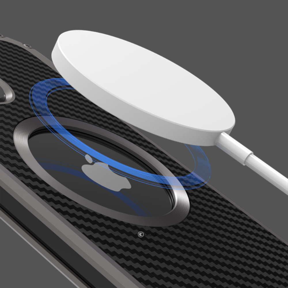 GRUNX Xman magnetic carbon fiber iPhone 14 Pro Max case MagSafe car mount anti-slip grip India