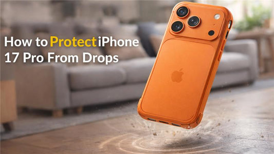 Best protective case for iPhone 17 Pro - Orange drop protection case with shockproof design