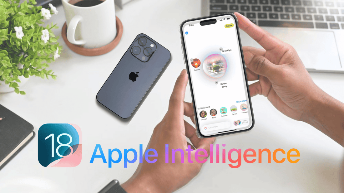 iOS 18 features banner showing new iPhone customisation, Siri upgrades, and privacy tools