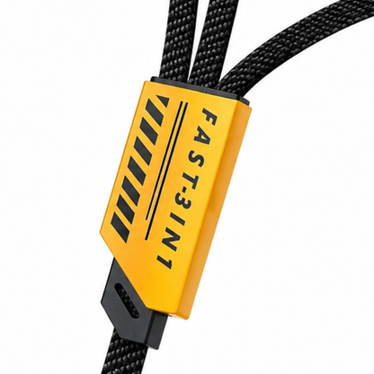 3-in-2 240W Multi Charging Cable Compatible with iPhone & USB-C - Tronix