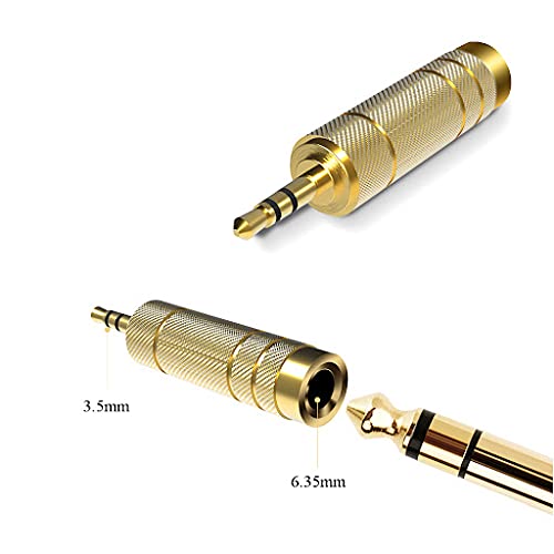 3.5mm to 6.35mm Audio Adapter Set for Headphones & Amps - Connect