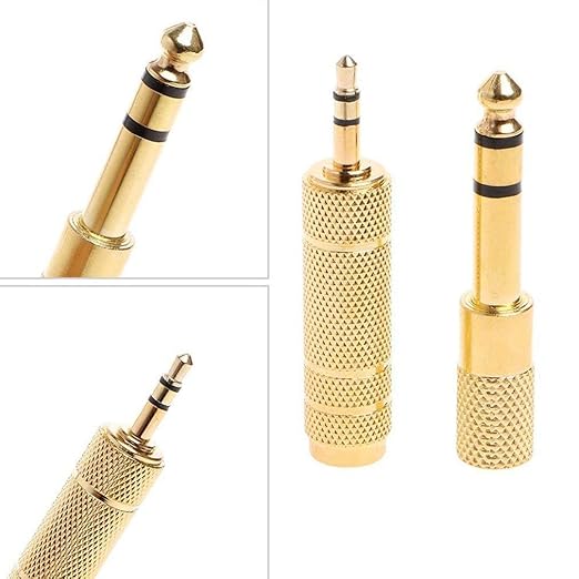 3.5mm to 6.35mm Audio Adapter Set for Headphones & Amps - Connect