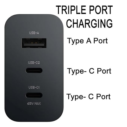 Nothing 65W GaN Smart Charging Adapter Multi Ports - For Phone & Tablet