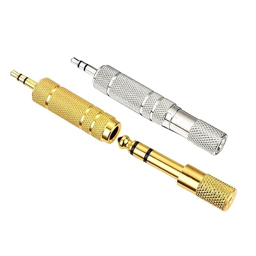 3.5mm to 6.35mm Audio Adapter Set for Headphones & Amps - Connect