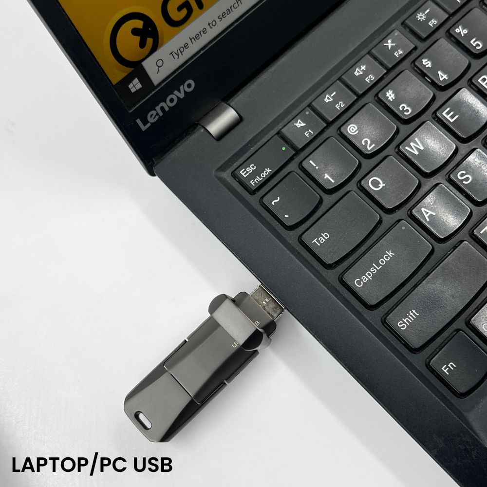2TB Fast Data Transfer Flash Pen Drive 3 in 1 Ports - Fusion