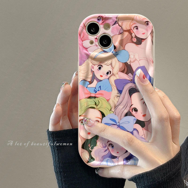 GRUNX Alia artistic wave print iPhone case close-up bold feminine design vibrant colours detail