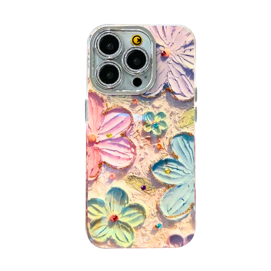 GRUNX Alice bling glitter floral slim iPhone case light flower design Indian lifestyle sparkling