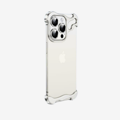 GRUNX Alien white ARC titanium bumper iPhone 11 11 Pro Max case showing ultra-thin lightweight comfortable ergonomic grip India