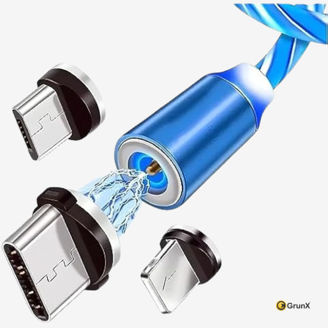GRUNX Stuff 60W travel set compact adapter charging iPhone and Android simultaneously in Indian hotel room