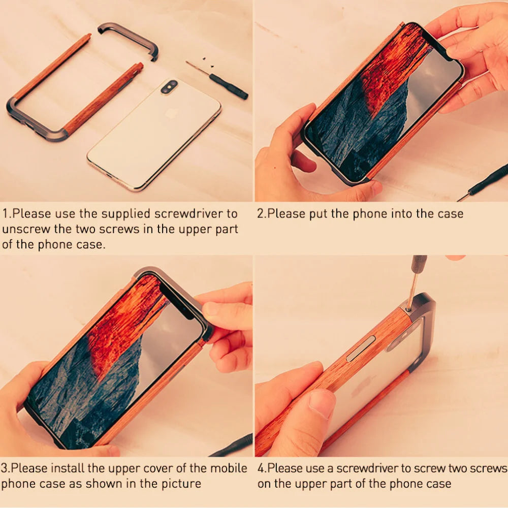 GRUNX Amazon rosewood metal bumper iPhone case back flat lay all variants iPhone 12 13 14 15 16 series