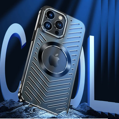 GRUNX Beast shockproof metal iPhone case gray showing reinforced frame corner drop and impact protection India