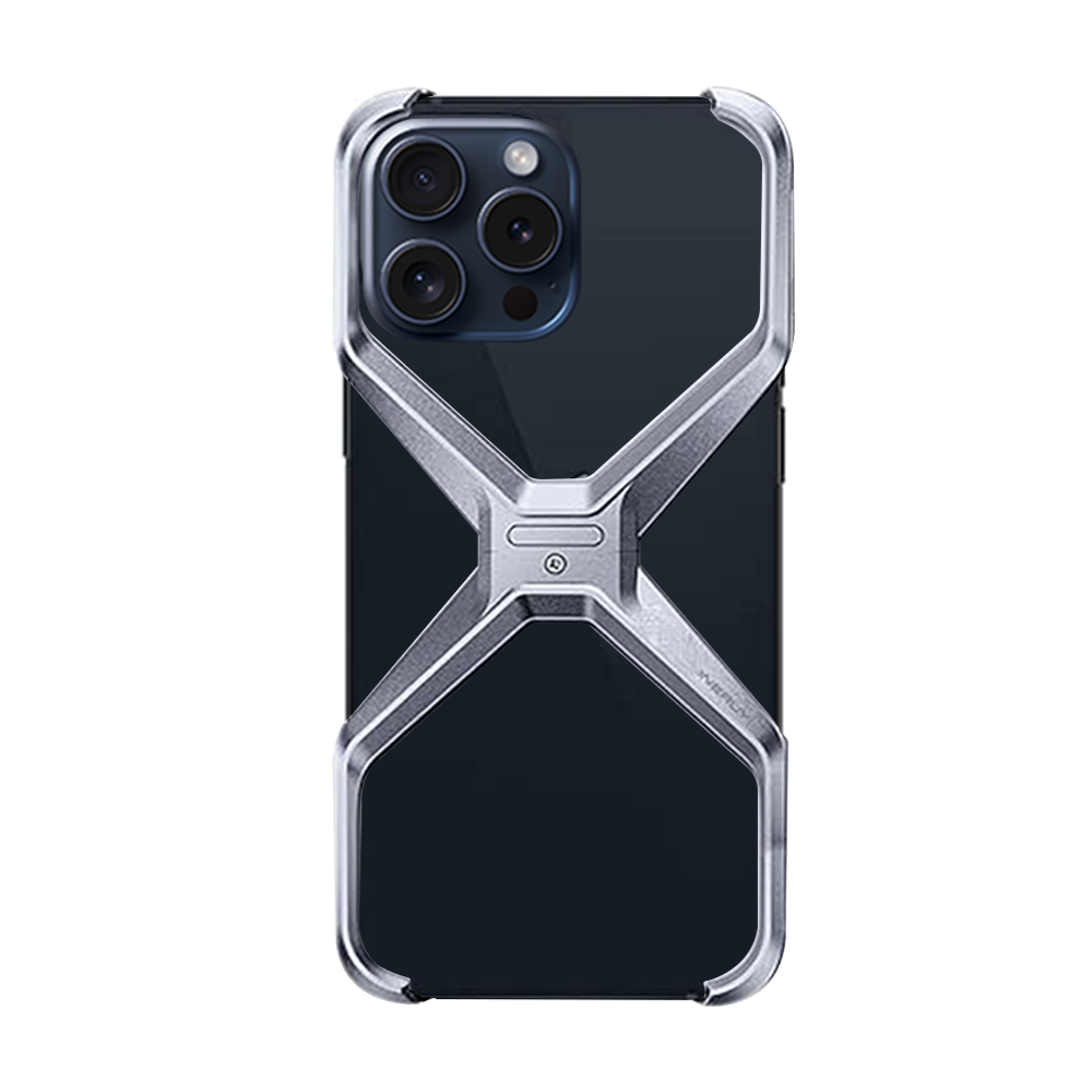 GRUNX Bingo metal magnetic rotating stand frameless armour iPhone case 360° rotation on Indian desk setup