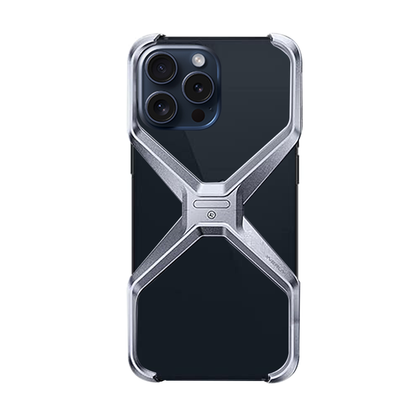 GRUNX Bingo metal magnetic rotating stand frameless armour iPhone case 360° rotation on Indian desk setup