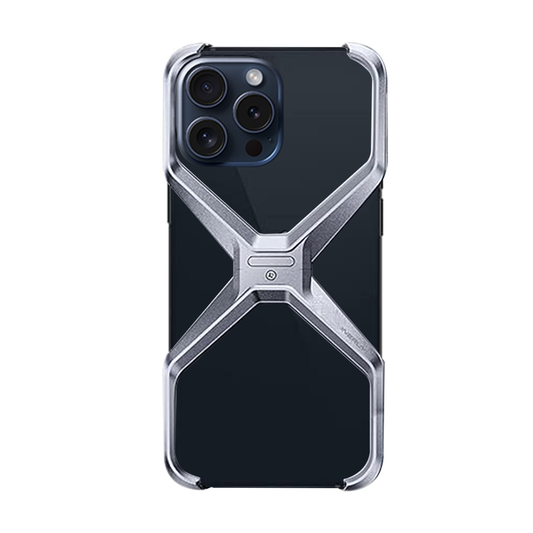 GRUNX Bingo metal magnetic rotating stand frameless armour iPhone case 360° rotation on Indian desk setup