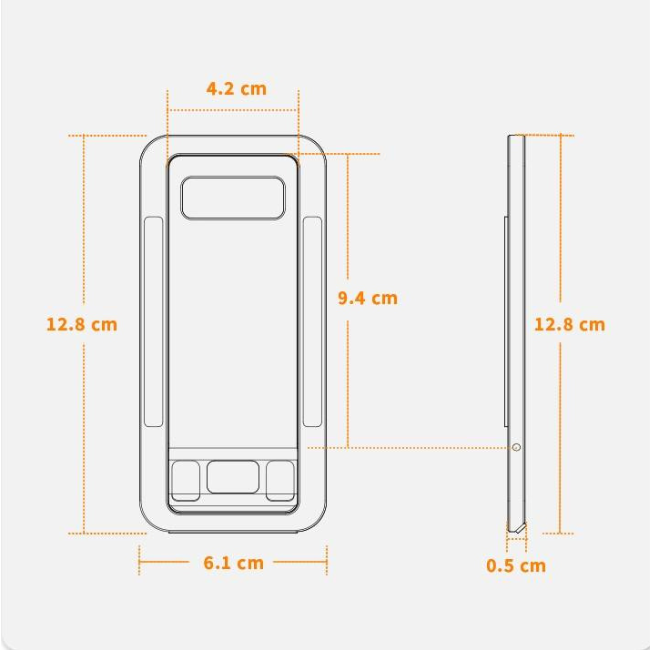 Mobile Stand and Holder Mobile & iPad Stand  Adjustable Grey Front and Side View Bolt GrunX in India