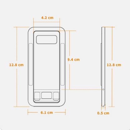 Mobile Stand and Holder Mobile & iPad Stand  Adjustable Grey Front and Side View Bolt GrunX in India