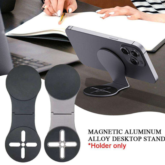 Bond slim portable laptop phone mount displaying 360-degree rotation and foldable design for MacBook universal compatibility India