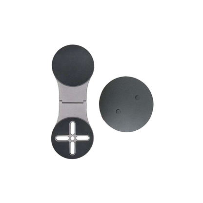 GRUNX Bond magnetic phone holder attached to laptop screen showing MagSafe iPhone mount for dual-screen productivity setup India