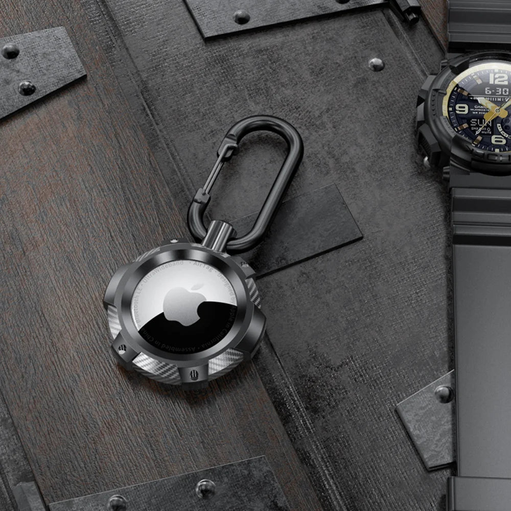 Strong AirTag Case With Hook - Black Cat