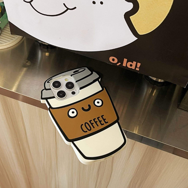 Case and Cover iPhone 15 Pro Max  Brown Placed on a Countertop at an Angle Coffee GrunX in India