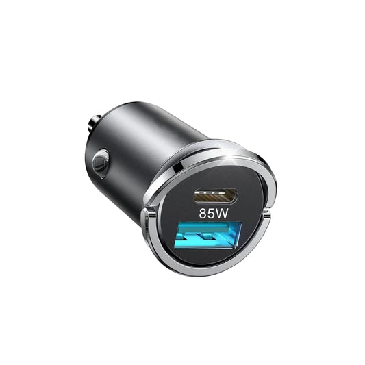 GrunX 85W Dual Port Car Charger with USB-C and USB-A fast charging for iPhone Samsung Android