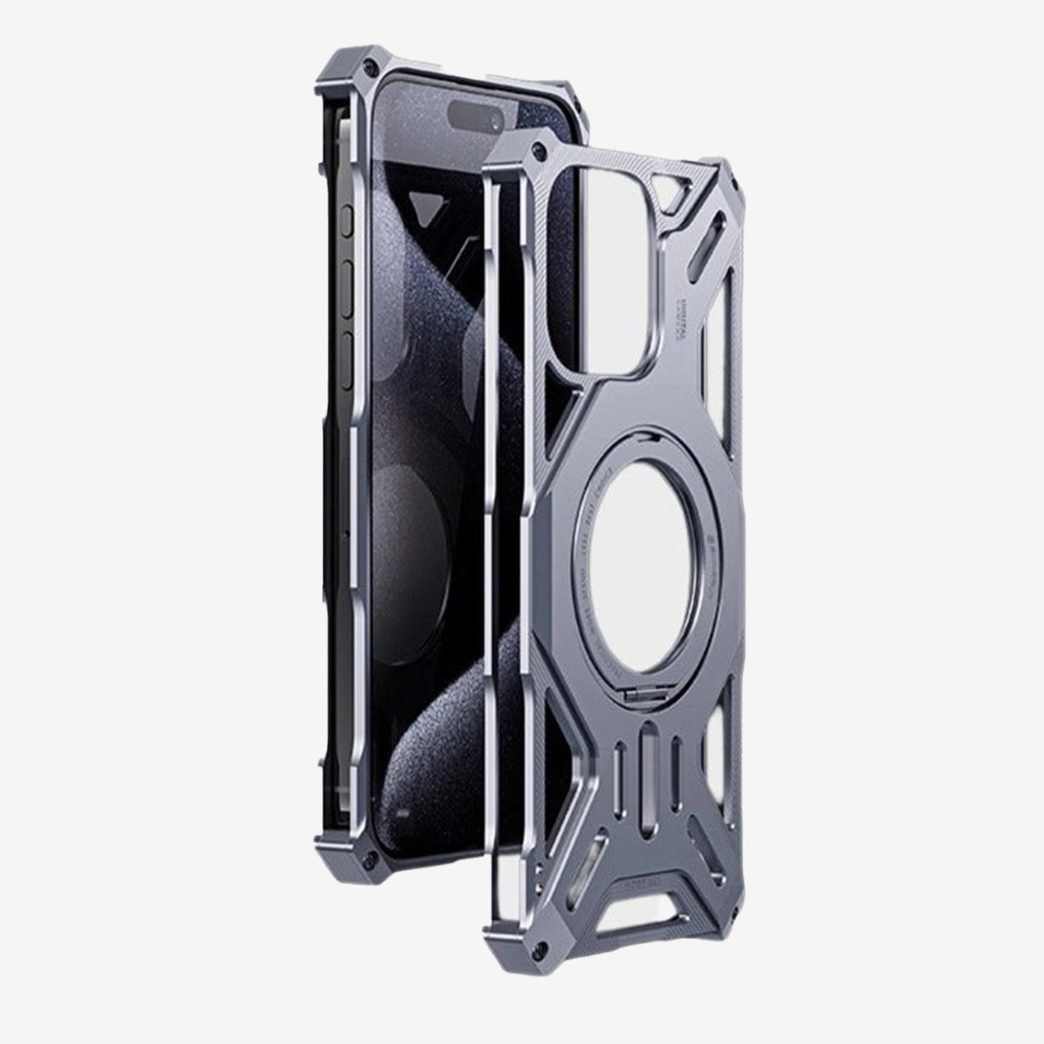 GRUNX Dragon frameless armour iPhone case magnetic stand 360° rotation portrait mode video call Indian lifestyle