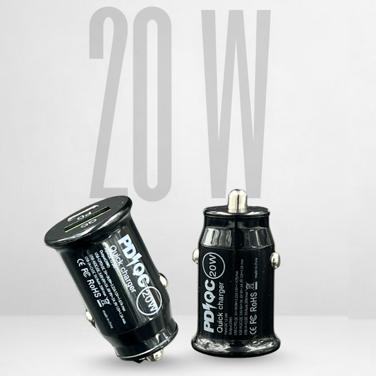 GRUNX Cool 20W car charger charging iPhone on USB-C PD and Android phone on USB-A simultaneously India road trip