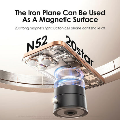 “Compact and foldable magnetic phone stand, best mounting gadget for iPhone, Samsung, and Android – available at GrunX”
