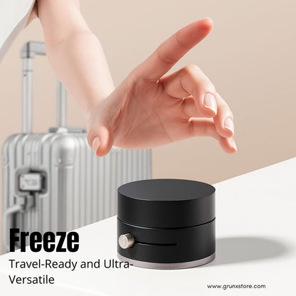 “Black, White ,Grey aluminum 360° magnetic phone mount, universal smartphone holder with suction base – available at GrunX”