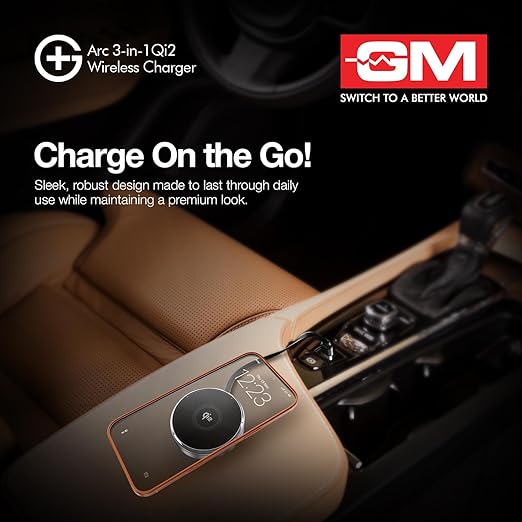 GM 3-in-1 Magnetic Qi2 Wireless Charger for iPhone