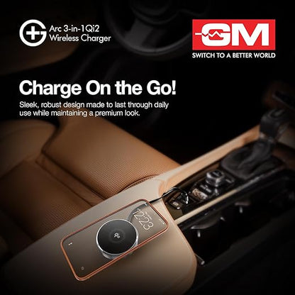 GM 3-in-1 Magnetic Qi2 Wireless Charger for iPhone