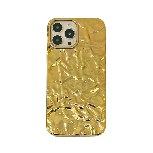 GRUNX Goldie luxurious gold design iPhone case premium finish on elegant Indian lifestyle desk setup