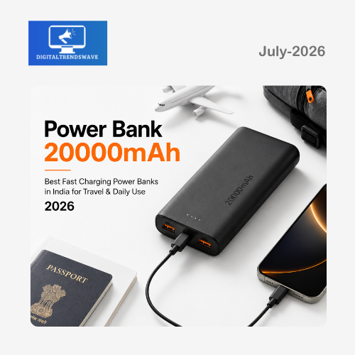20000mAh power bank fast charging phone - best travel power banks in India 2026