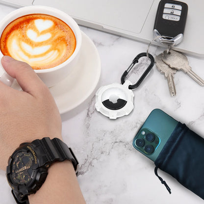 Strong AirTag Case With Hook - Black Cat