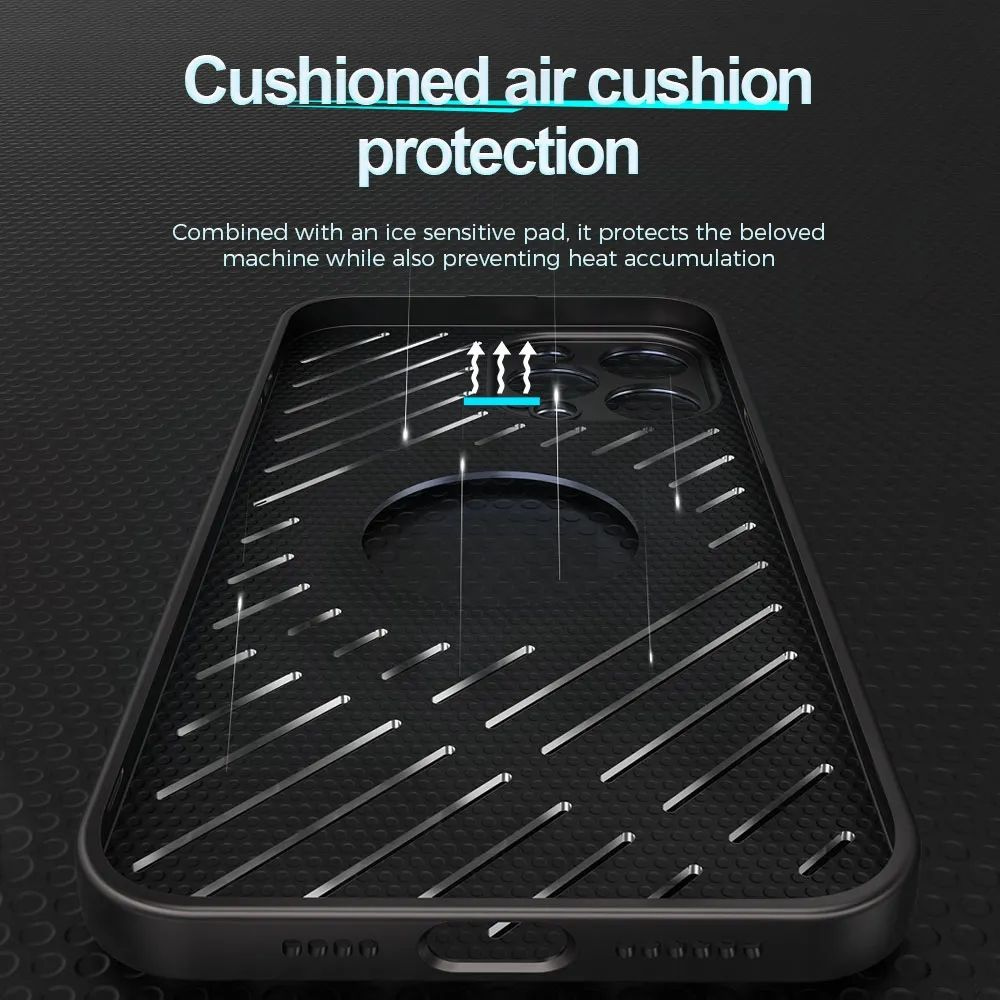 Case and Cover iPhone 12  Blue Cushioned Air Cushion Protection Ice GrunX in India