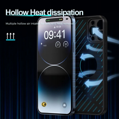 Case and Cover iPhone 12 Pro, 12 Pro Max  Blue Hollow Heat Dissipation Ice GrunX in India
