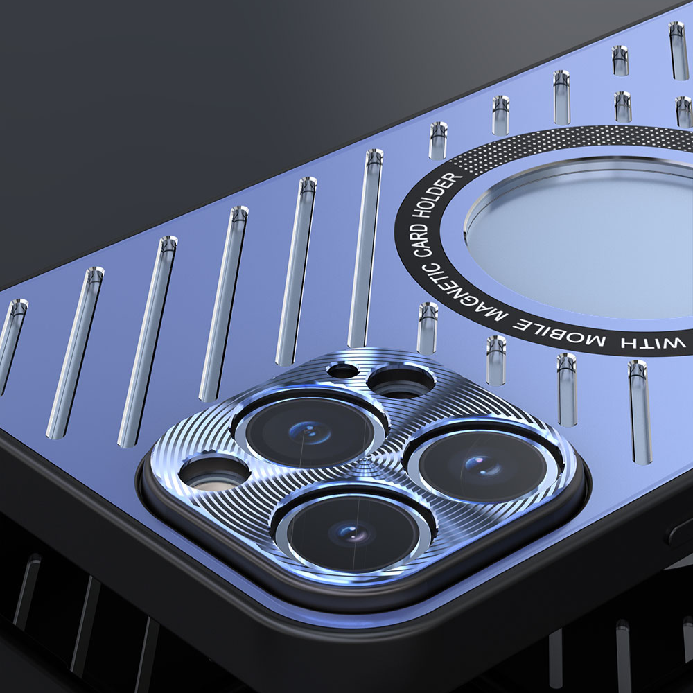 Case and Cover iPhone 13 Pro  Blue Camera Lens Protection Ice GrunX in India