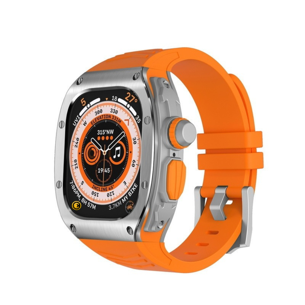 GRUNX Indian Apple Watch Ultra case and strap compatibility chart Ultra Series 1 2 49mm silver orange