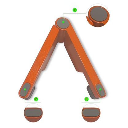 Mobile Stand and Holder Smartphones and Tablets  Adjustable Orange Showing Grip  Jackie Grunx in India