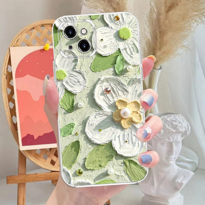 GRUNX Jasmine oil painting iPhone case shockproof drop protection precise cutouts buttons ports India