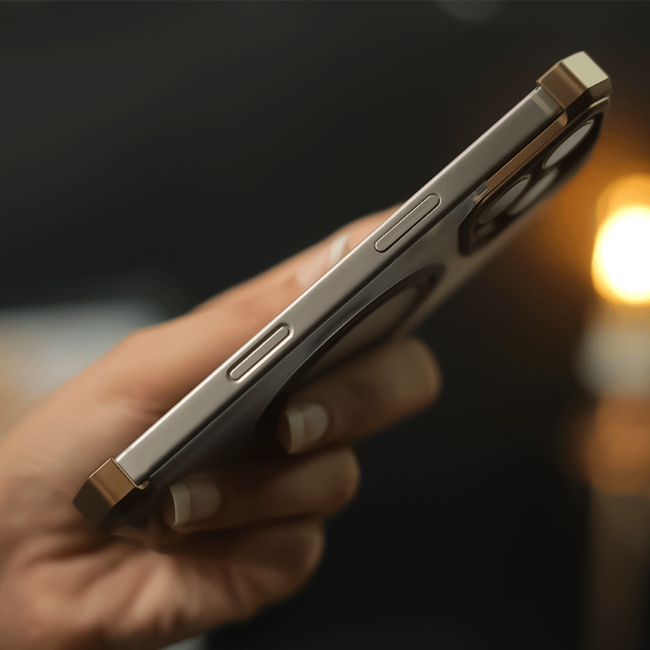 Case and Cover iPhone 16 Pro Max  Natural Titanium Left View Joker  GrunX in India