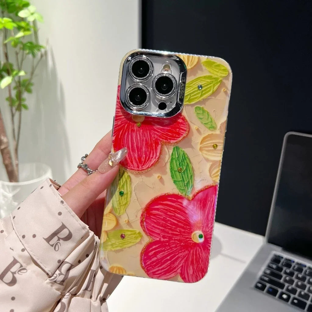 GRUNX Juliet iPhone case for women showing soft TPU frame and hard acrylic back shockproof protection India
