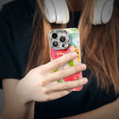 GRUNX Juliet flower iPhone case women back view bold floral pattern slim lightweight India daily use