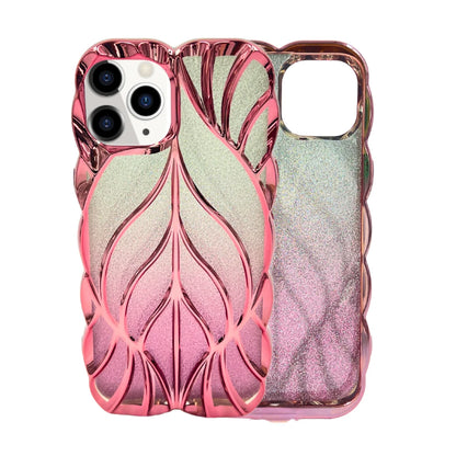 GRUNX Lucy pink glitter iPhone case front and back view showing slim fit and precise cutouts India