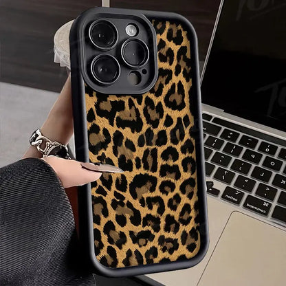 GRUNX Luna iPhone case MagSafe compatible wireless charging through leopard print case no removal needed