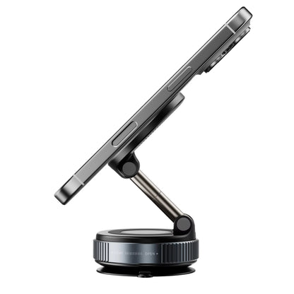 Phone holder with a smartphone on a white background