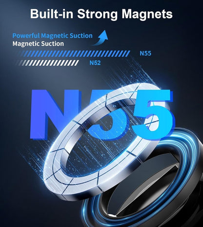 MagGrip N55 Grade Built-in Strong Neodymium Magnet Car Phone Holder with Powerful Magnetic Suction Stronger than N52