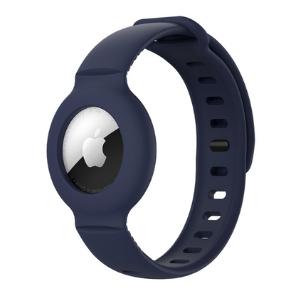 Watch Band for Airtag Apple Airtag  Navy Blue Front View Of Wristband Mango GrunX in India