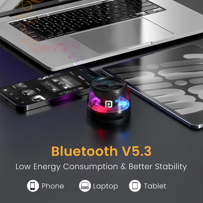 Portronics Bluetooth Speaker With RGB Light & Stand - 6W Magnetic